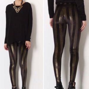 Topshop velvet leggings